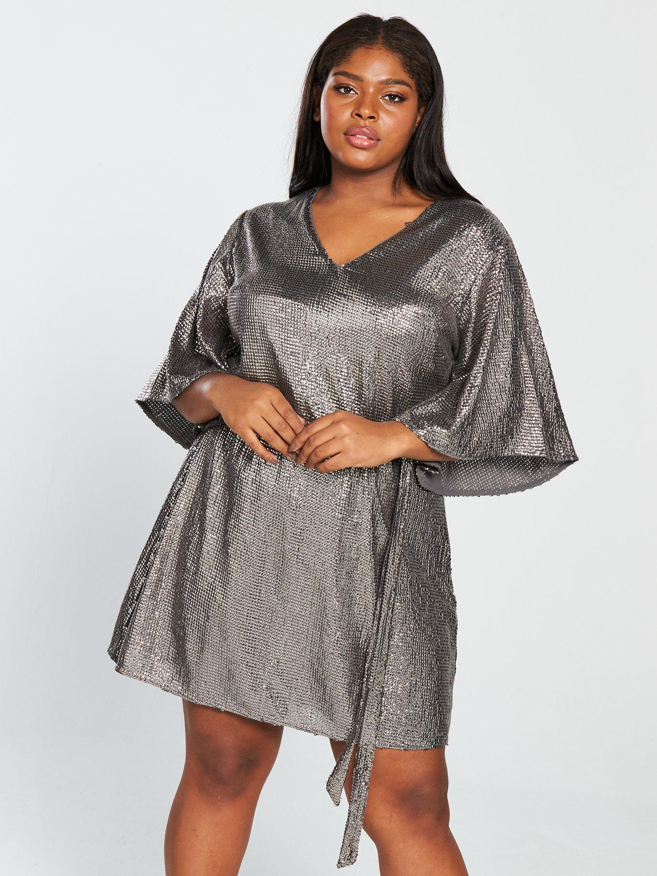 Flowing Silver Dress